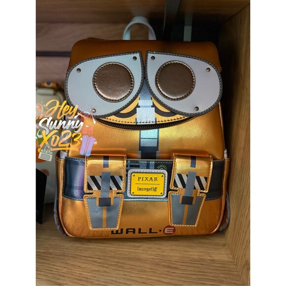 Loungefly Disney Pixar WALL-E Metallic WALL-E Figural Mini Backpack